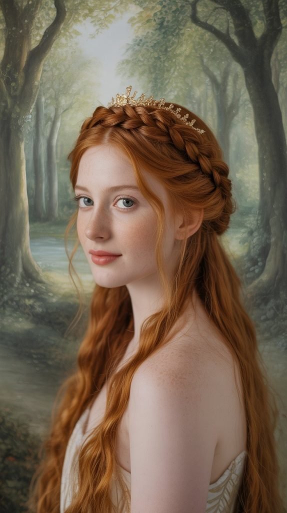 6. The Half-Up Crown Braid