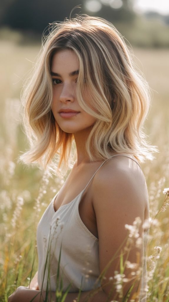 Butterfly Cut with Balayage Highlights