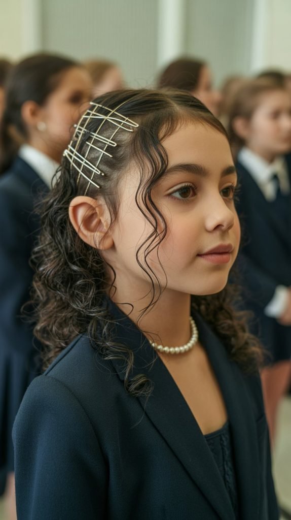 15. Side-Pinned Curls