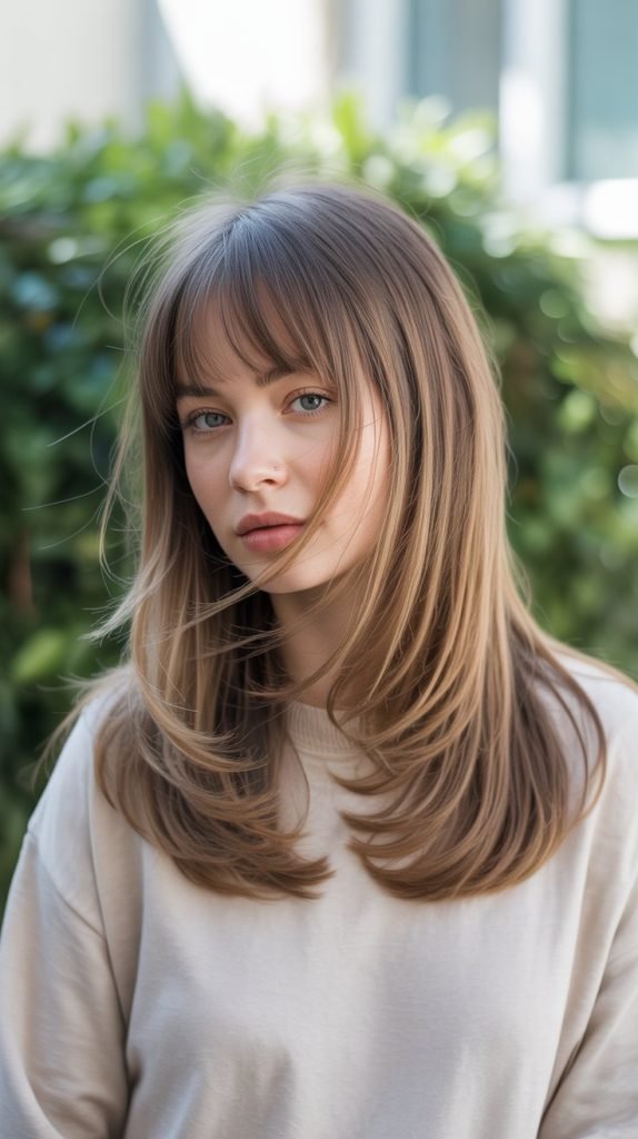 The Layered Curtain Bang Integration