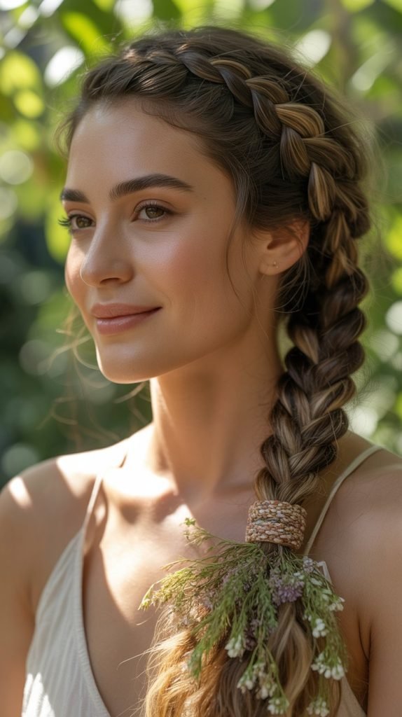 The Braided Ponytail with Decorative Base