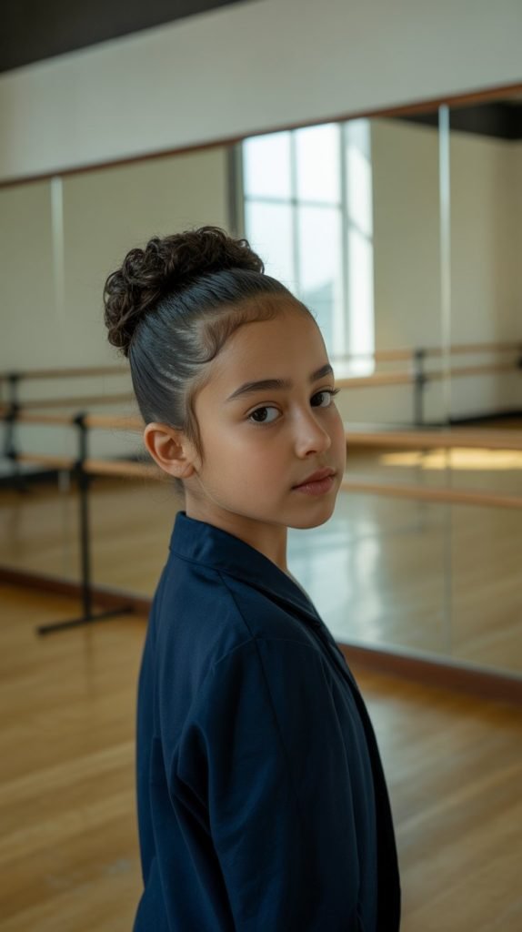 9. Sock Bun for Curls