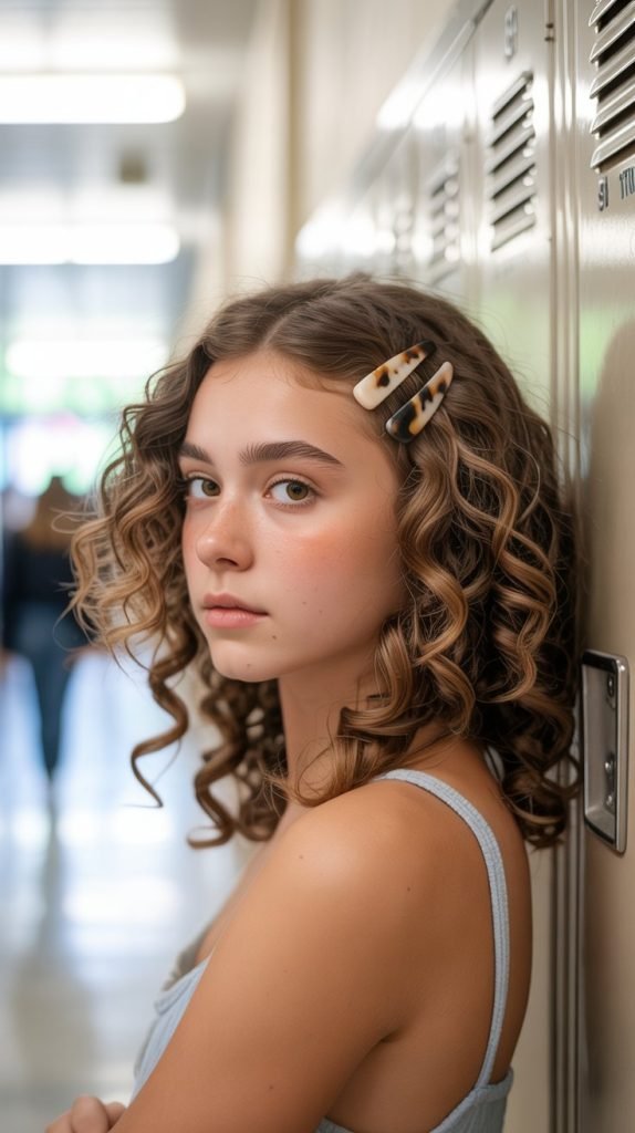 1. The Classic Half-Up Claw Clip Style