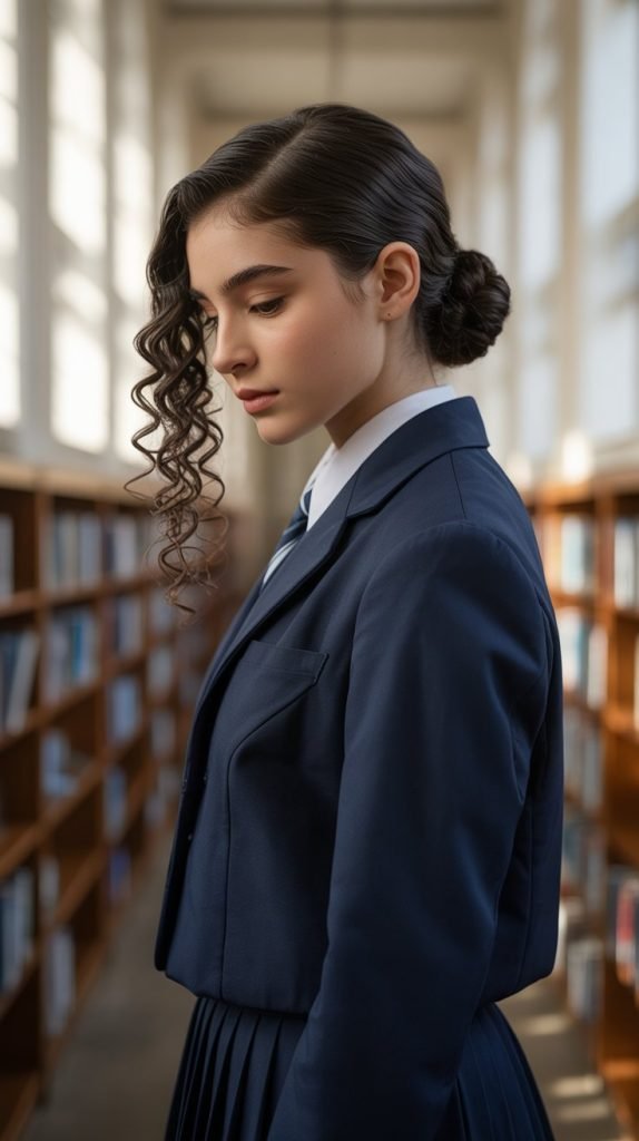 13. Side-Swept Low Bun