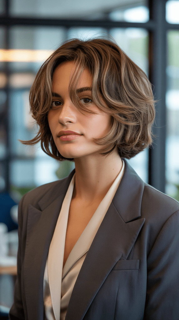 Shaggy French Bob with Cowlick Solutions