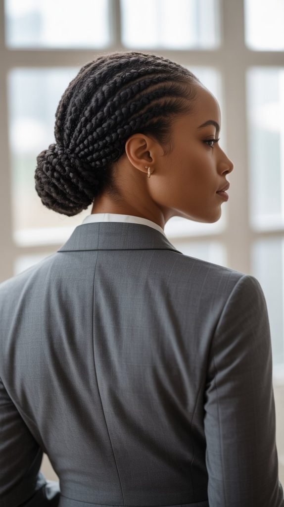 Two-Strand Loc Low Bun