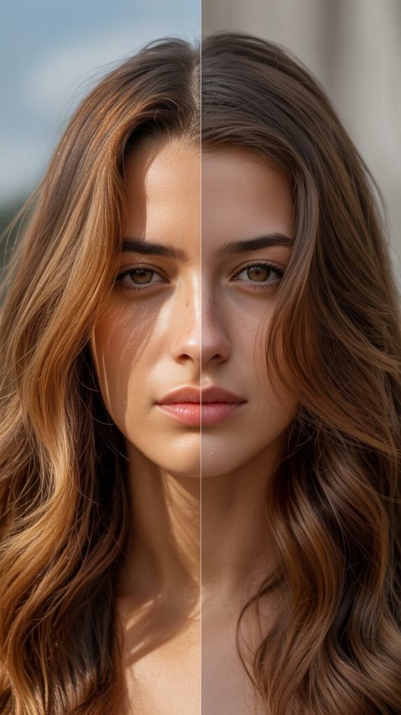 Seasonal Caramel: Summer vs. Winter Tones