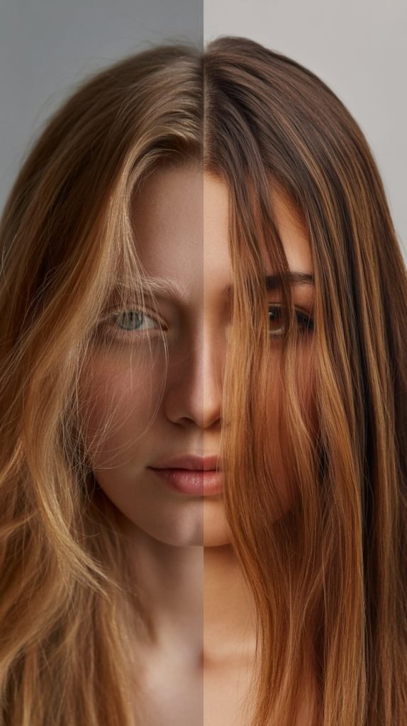 Caramel Highlights for Thin vs. Thick Hair