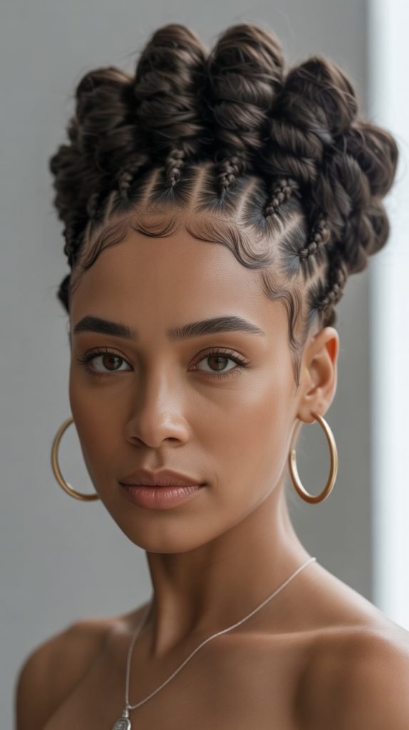 17. Crown Braid with Tucked Ends