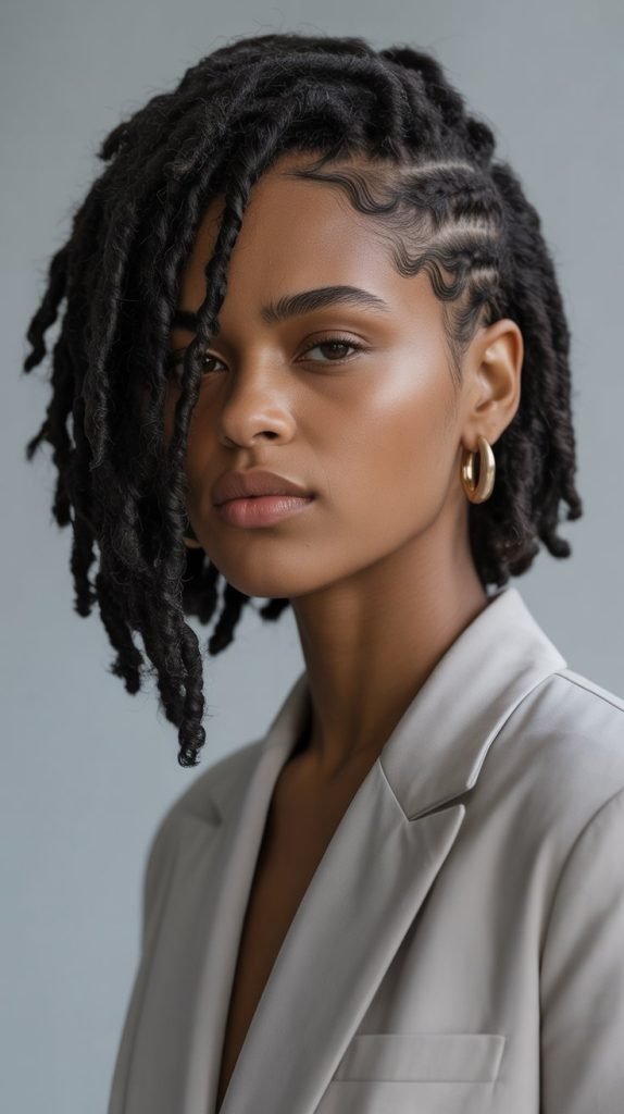 Asymmetrical Loc Bob with Weave