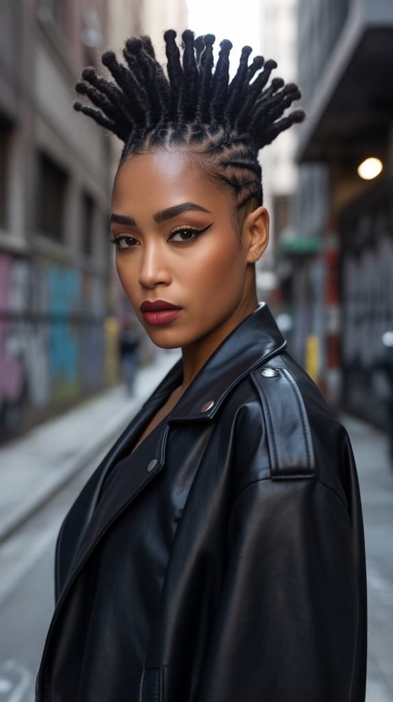 20. Mohawk-Inspired Updo