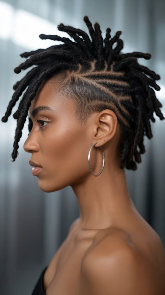 Side Part with Diagonal Undercut