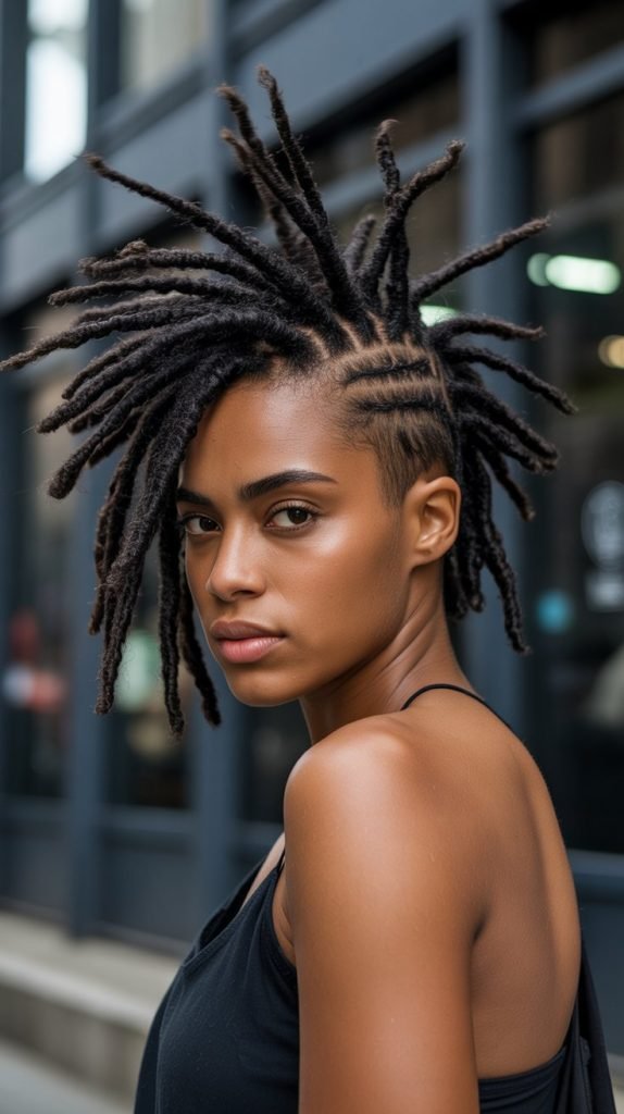 10. Mohawk Short Locs