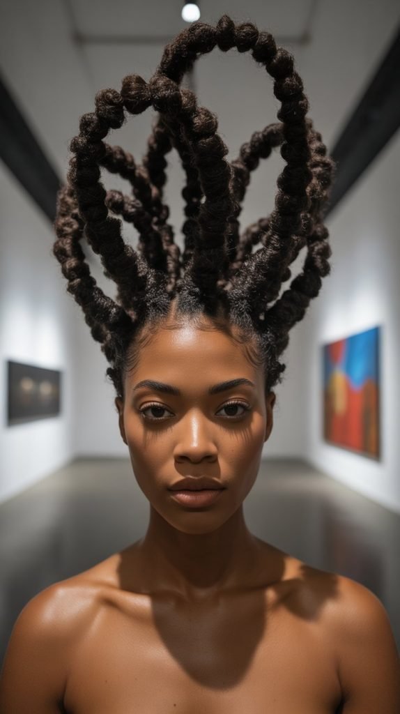 27. Sculpted High Updo