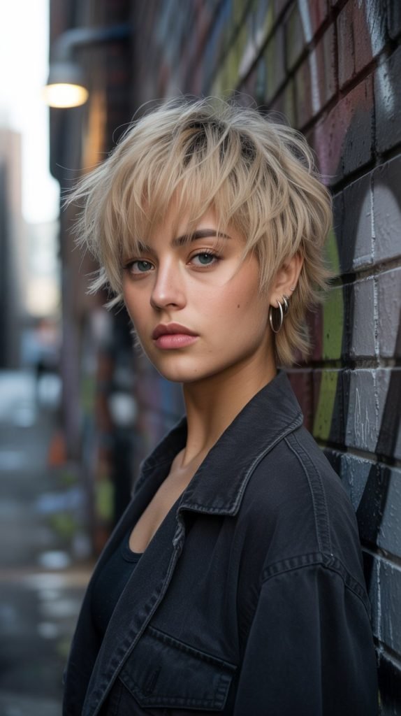 Butterfly Cut with Choppy Layers