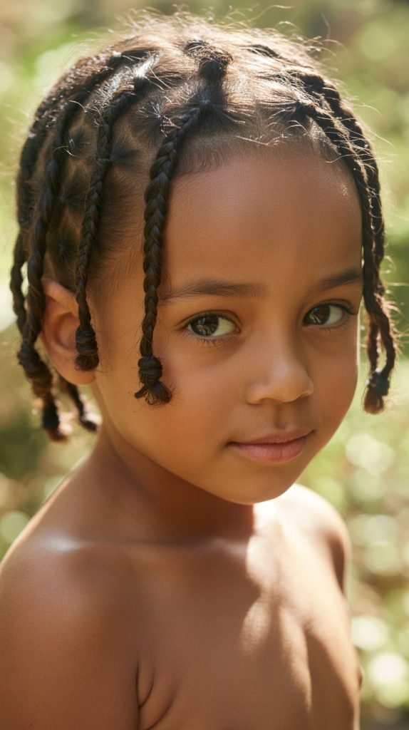 32. Tribal Knots with Cornrows