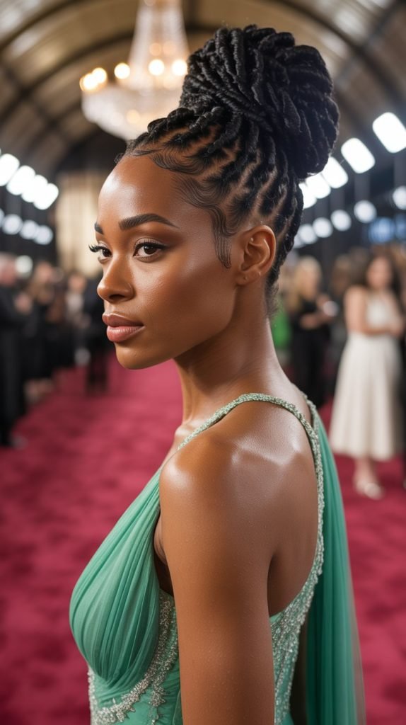 18. Stacked Bun Updo