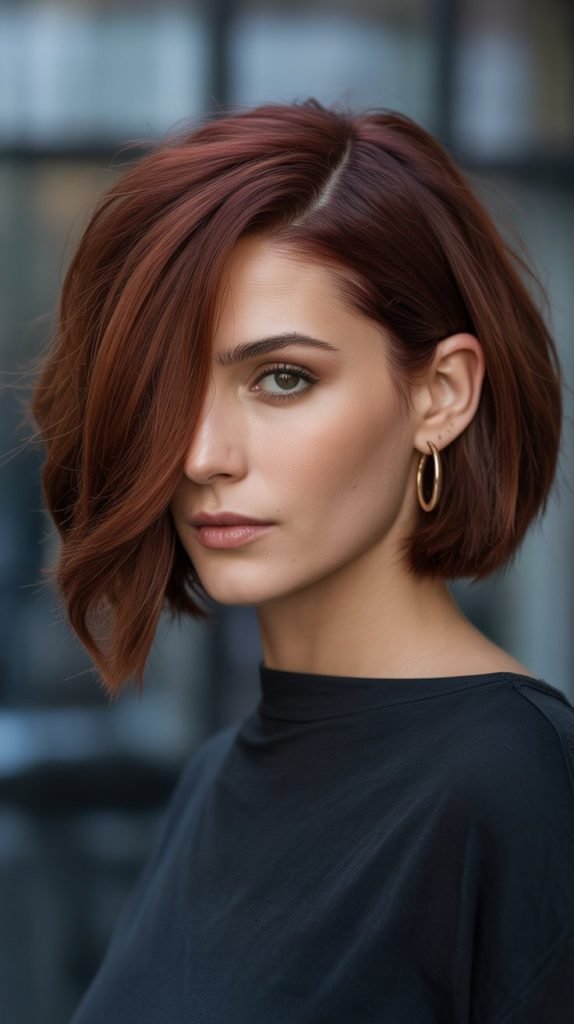 13. Choppy Bob with Side Part