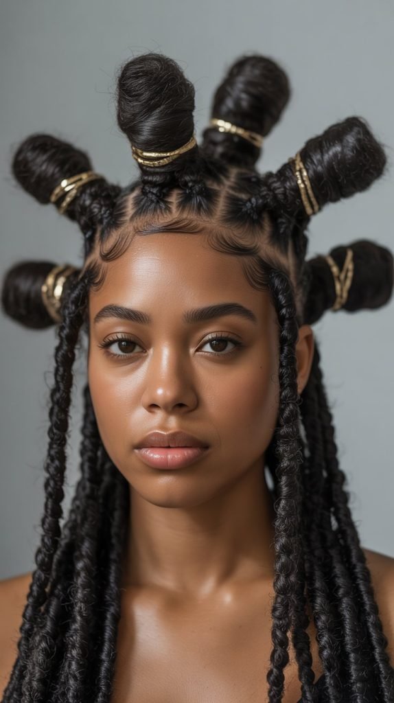 26. Stacked Bun Retwist