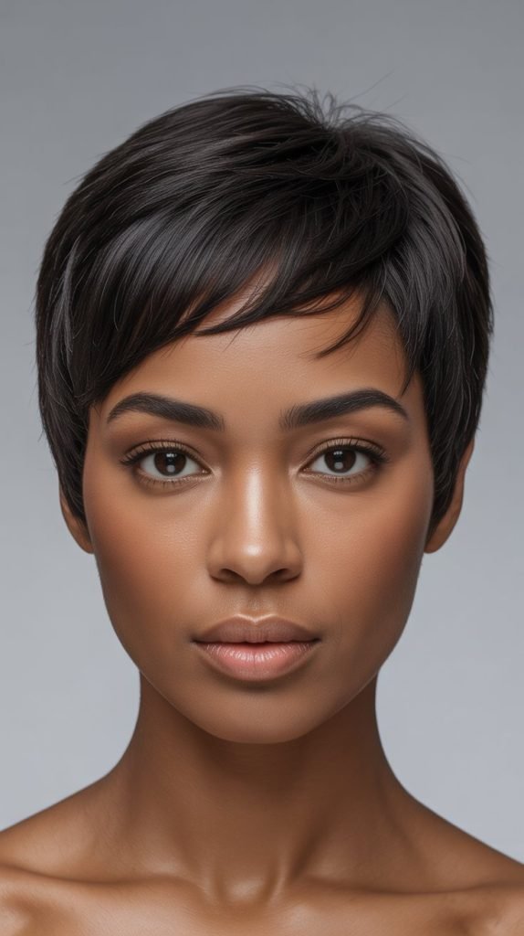 28. Symmetrical Pixie with Clean Lines