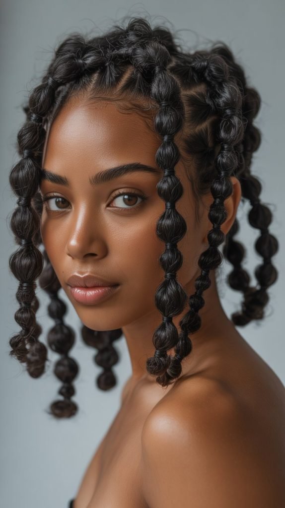 22. Bubble Ponytail Retwist