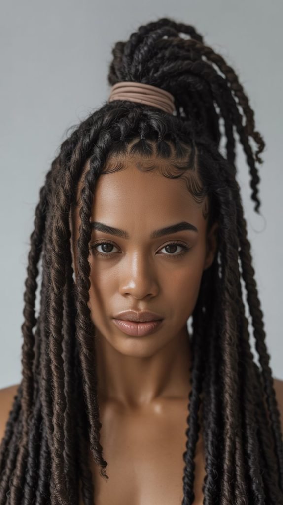 16. Wrapped Ponytail Retwist