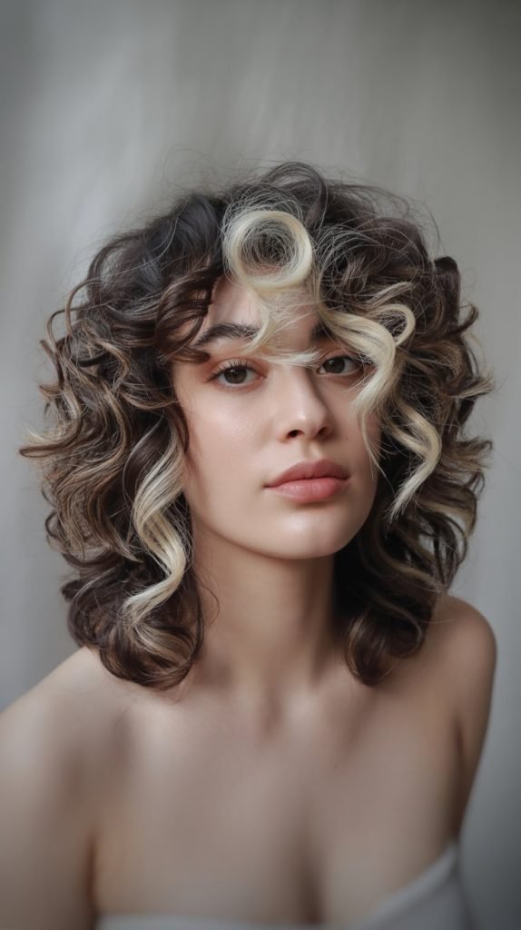 Butterfly Cut with Platinum Highlights