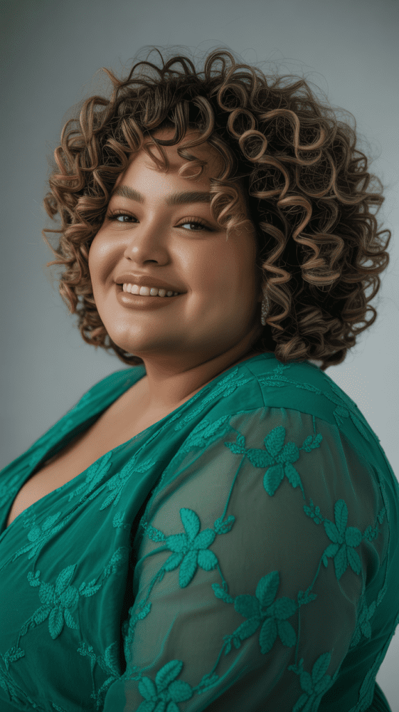 Defined Spiral Curls with Height