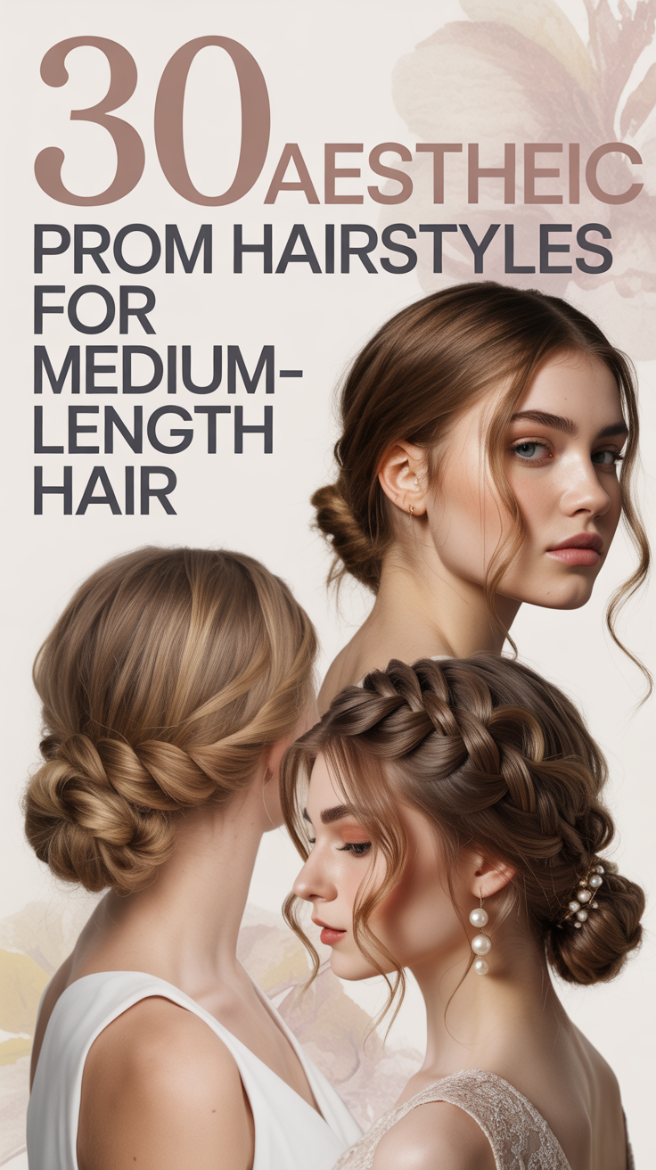 30 Aesthetic Prom Hairstyles for Medium-Length Hair