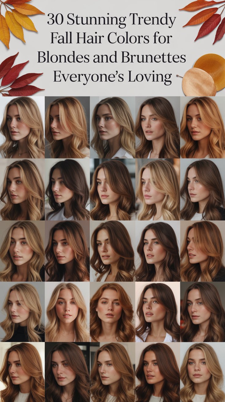 30 Stunning Trendy Fall Hair Colors for Blondes and Brunettes Everyone's Loving