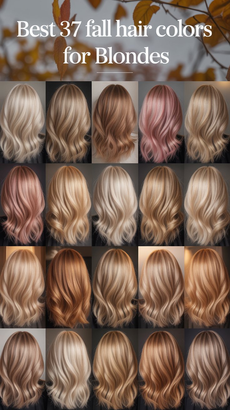 Best 37 Fall Hair Colors for Blondes
