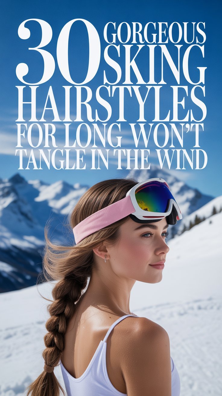 30 Gorgeous Skiing Hairstyles for Long Hair That Won't Tangle in the Wind