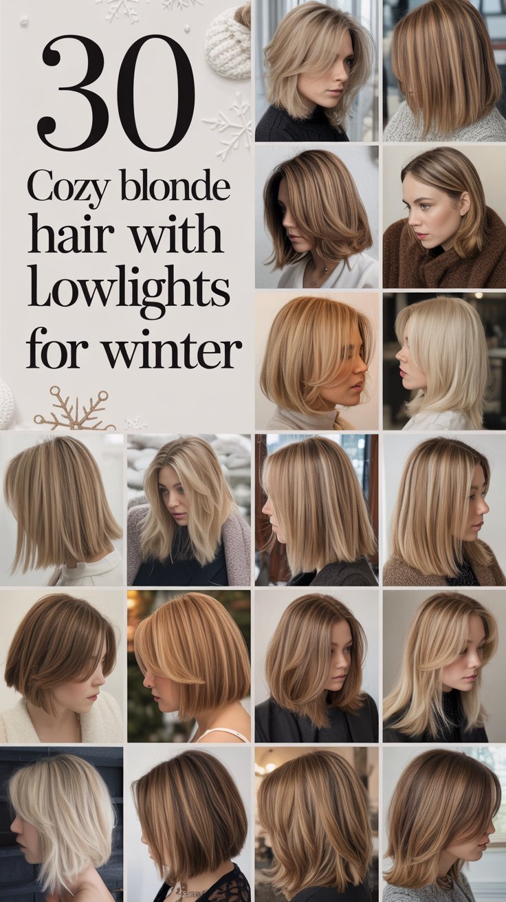 30 Cozy Blonde Hair with Lowlights for Winter