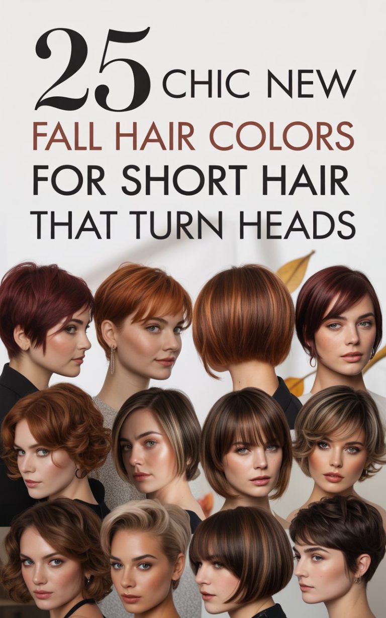 25 Chic New Fall Hair Colors for Short Hair That Turn Heads