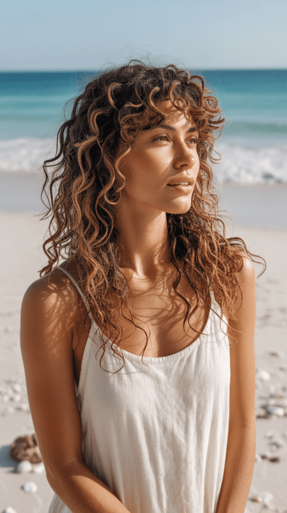 Long Layers with Beach Waves