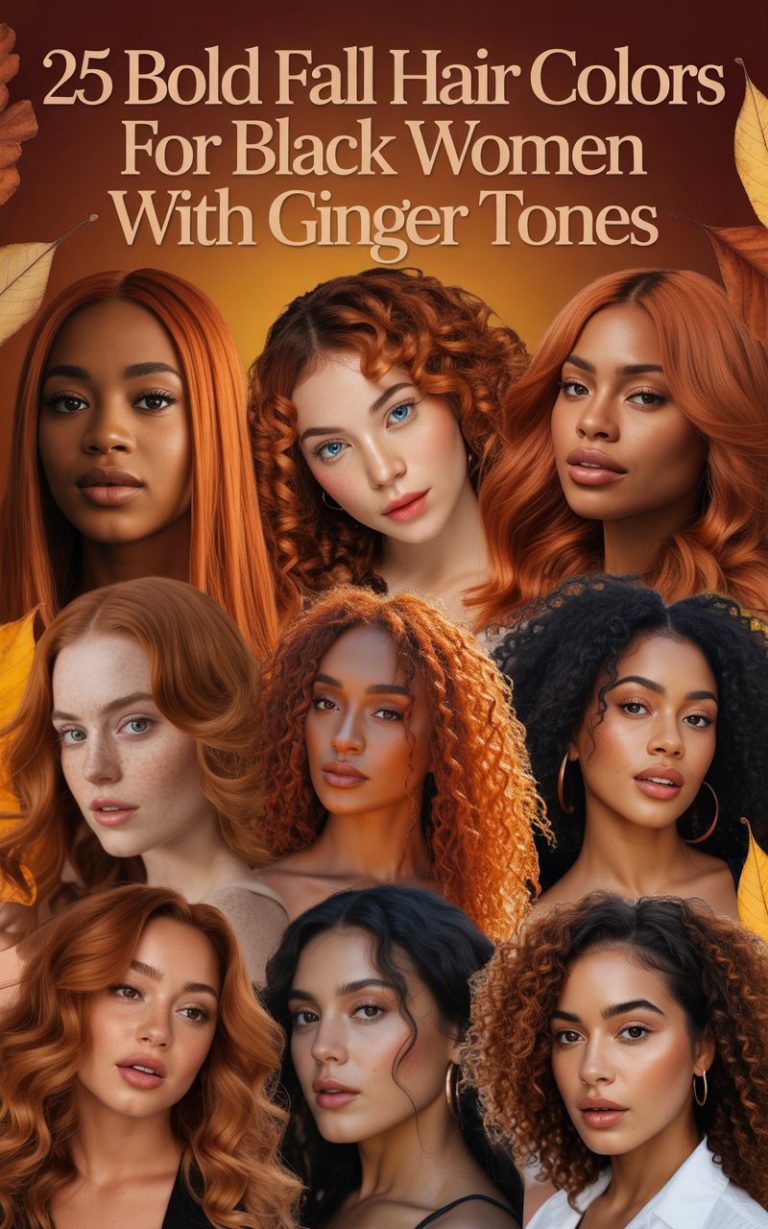 25 Bold Fall Hair Colors for Black Women with Ginger Tones