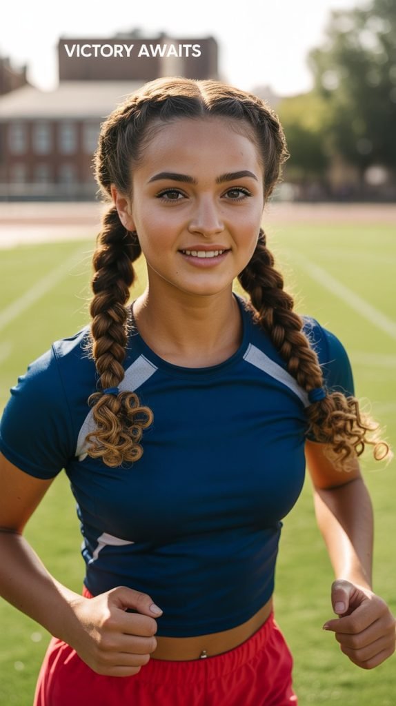 3. Double Dutch Braids for Curly Hair