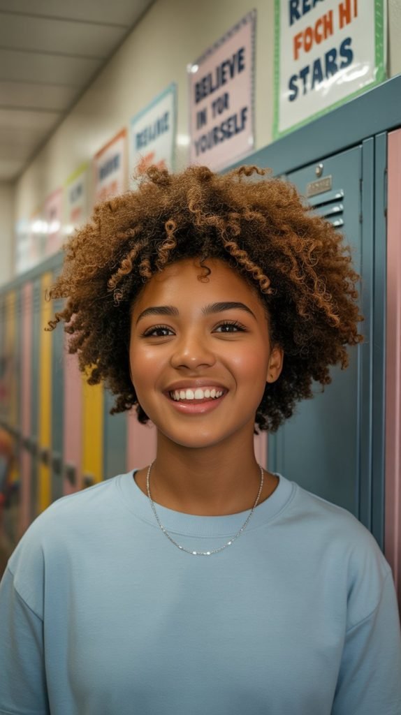 13. Natural Curly Afro