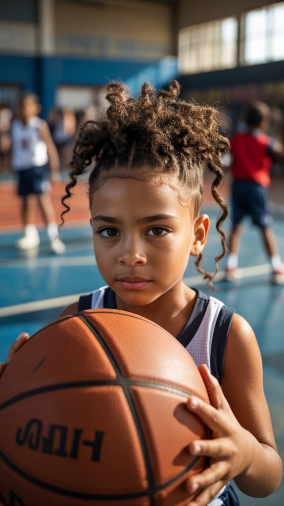 16. Curly Faux Hawk with Twists