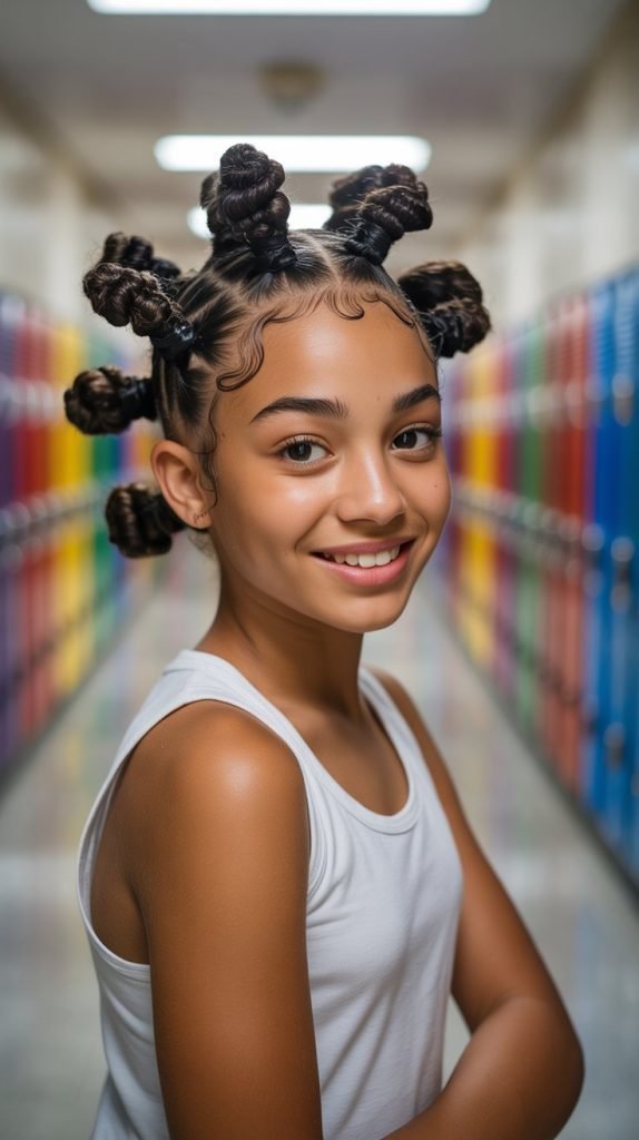 11. Bantu Knot-Out Style