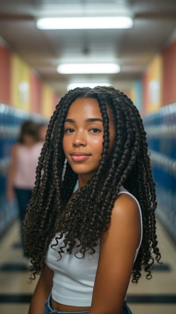 Crochet Braids with Curly Hair