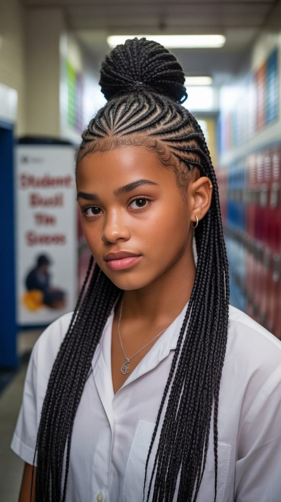 Cornrow Mohawk Design