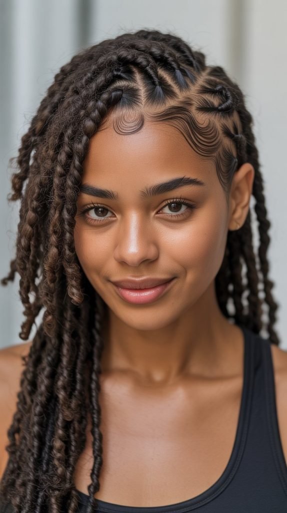 Zigzag Part Ponytail