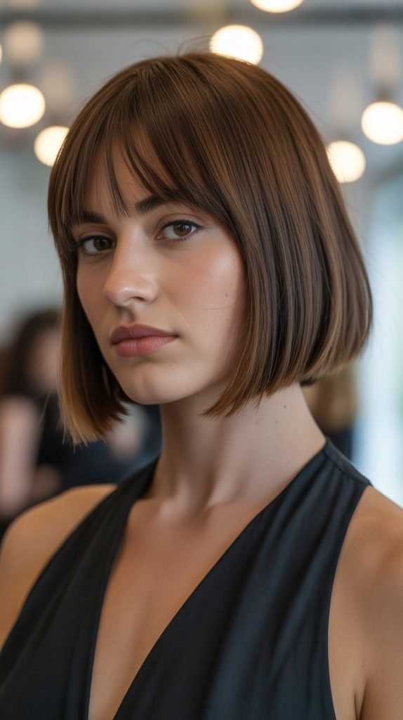  Angled Bob with Bangs