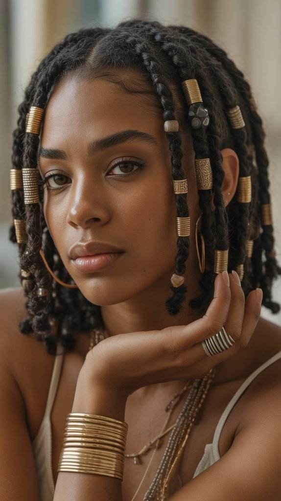 Loc Jewelry Showcase with Minimal Undercut