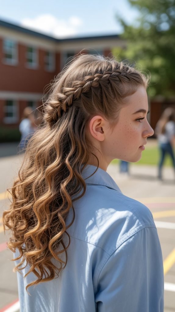  Half-Up Braided Crown