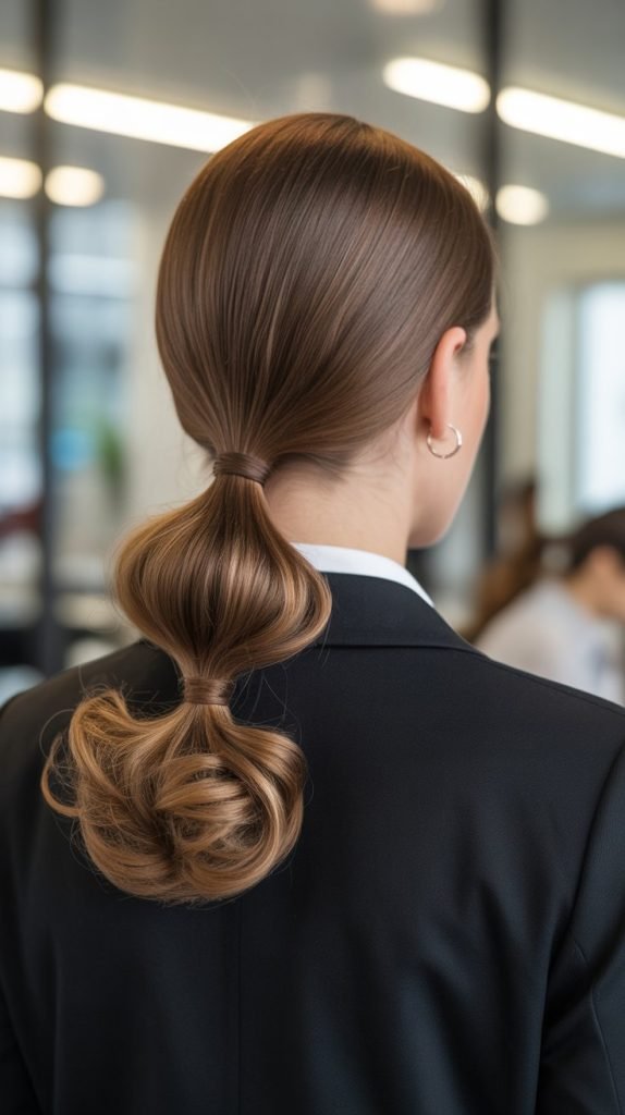 Twisted Low Ponytail