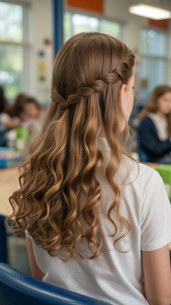 Half-Braid with Flowing Curls
