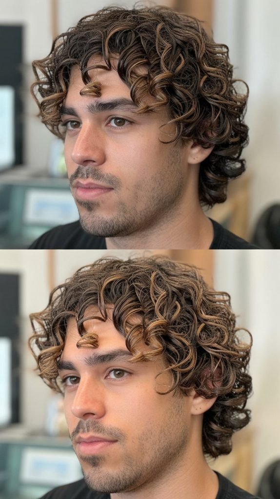 Color and Highlights for Curly Hair