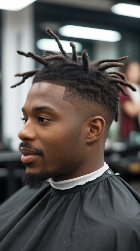 Short Dreads with Fade